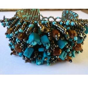 SALE 2/$29 Vintage seed beads bracelet